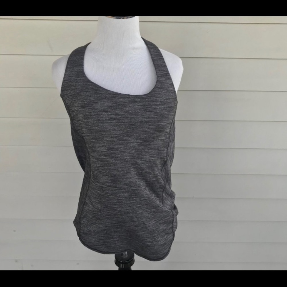 gray size 4 lululemon tank top